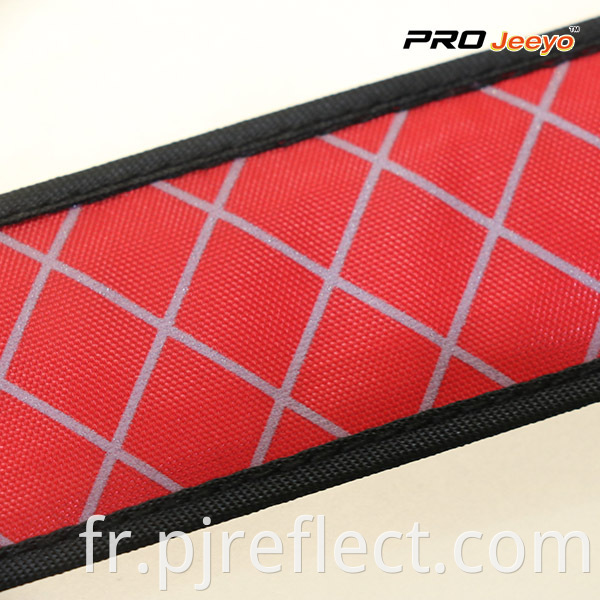 LED Light Nigh Vision Oxford Fabric Red Plaid ArmbandWB-GW003